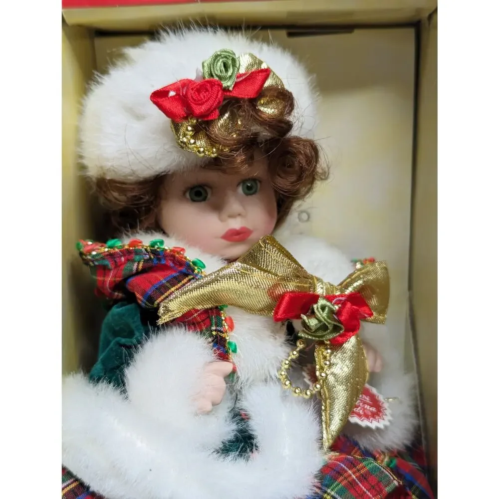 Christina Verdi‎ Collection Porcelain Doll Christmas Holiday Limited Edition Vtg